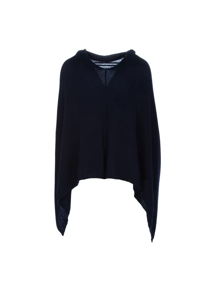 CASHMERE ISLAND | PONCHO SORRENTO BLU Black Friday