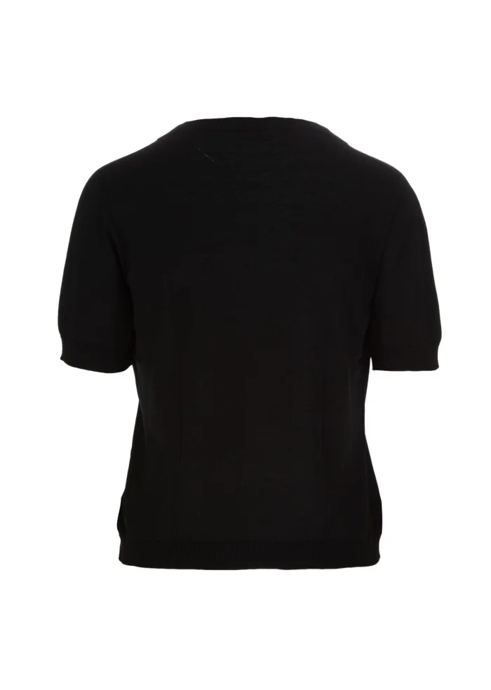 CASHMERE ISLAND | T-SHIRT RIOMAGGIORE NERO Offerta Pasqua