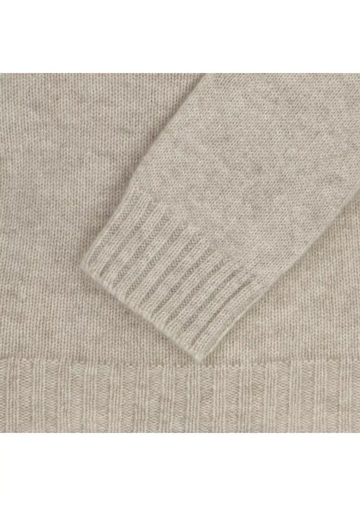 RIVIERA CASHMERE | MAGLIONE BARCHETTA BEIGE Offerta per la Festa della Mamma