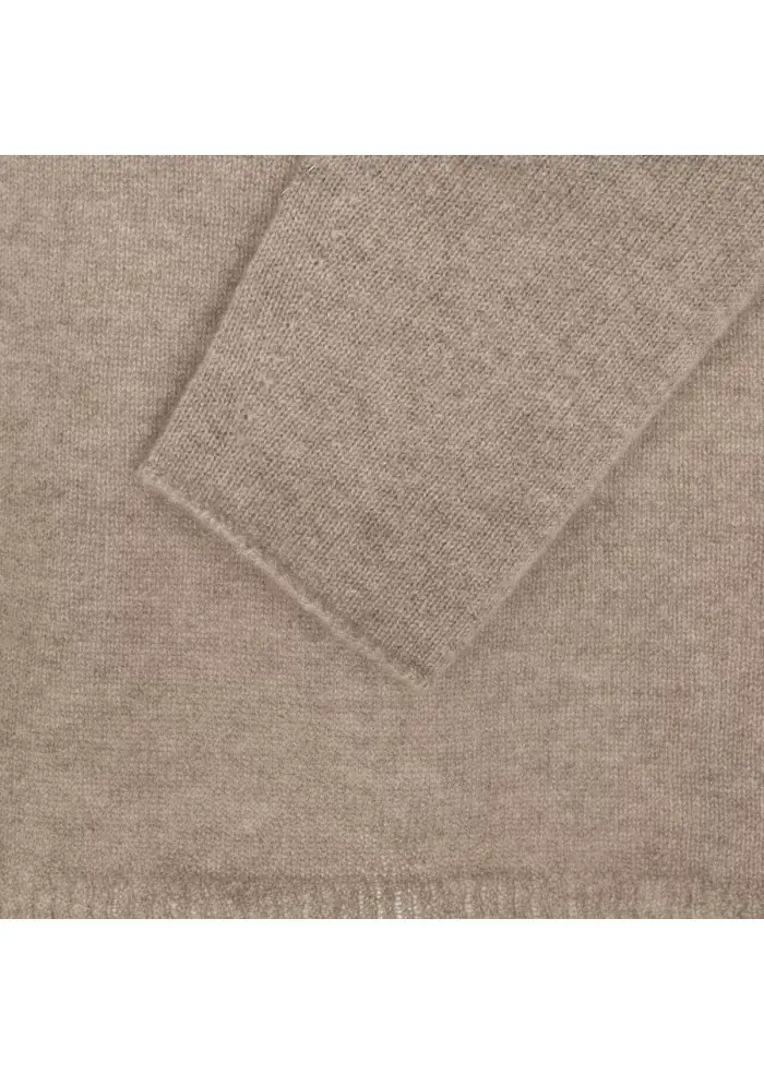 RIVIERA CASHMERE | MAGLIONE RASATO MARRONE Offerta San Valentino