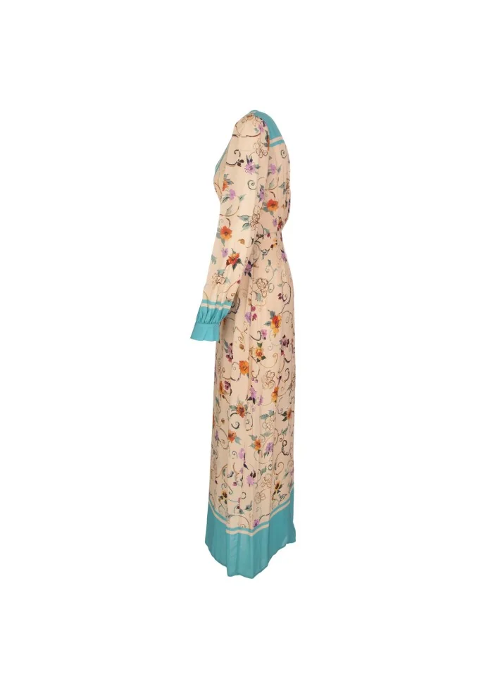 SEMICOUTURE | ABITO LUNGO SCOLLO A V MULTICOLOR Liquidazione