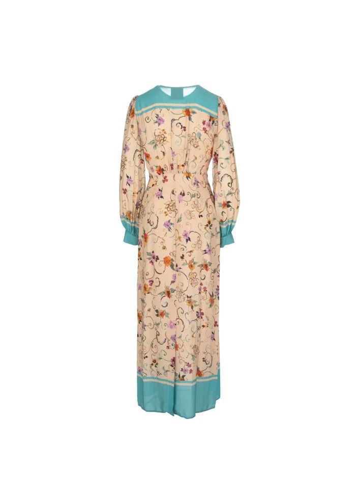 SEMICOUTURE | ABITO LUNGO SCOLLO A V MULTICOLOR Liquidazione