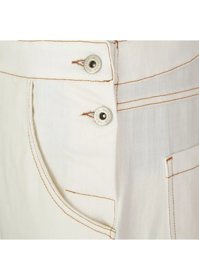 NOUMENO CONCEPT | SALOPETTE COTONE BIANCO PANNA Comprane uno, ottenene uno gratis