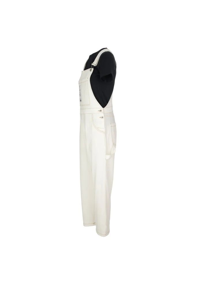 NOUMENO CONCEPT | SALOPETTE COTONE BIANCO PANNA Comprane uno, ottenene uno gratis