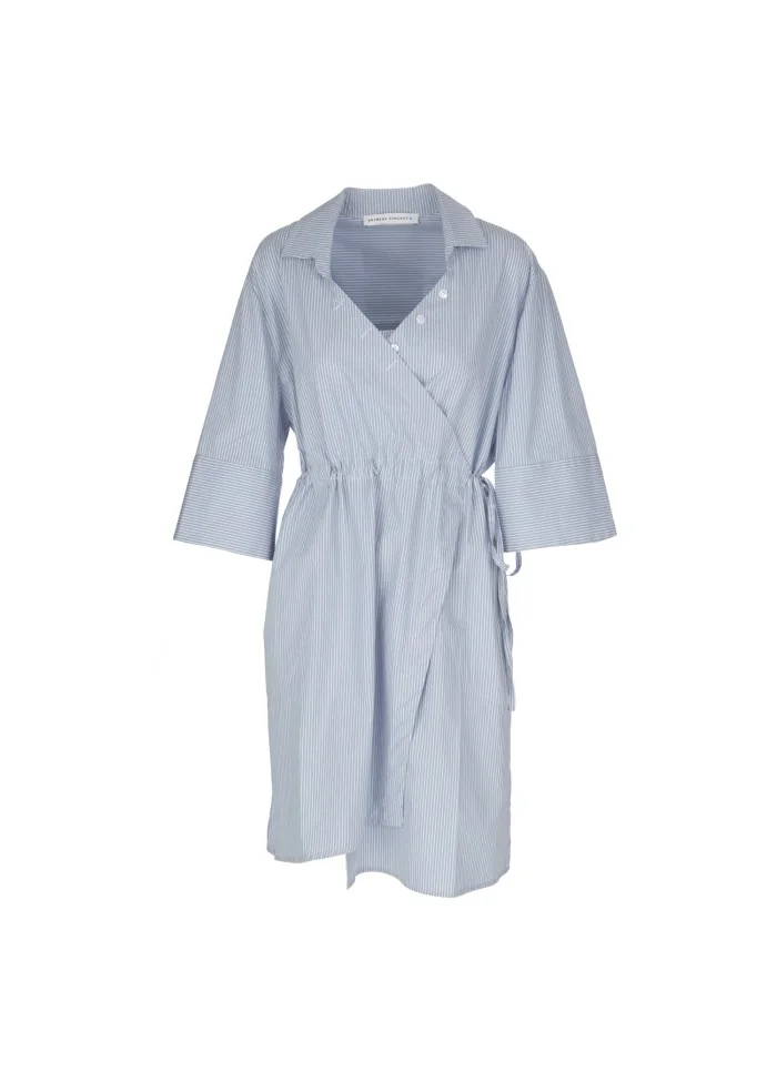 NOUMENO CONCEPT | ABITO CHIUSURA A PORTAFOGLIO AZZURRO BIANCO Offerte giornaliere