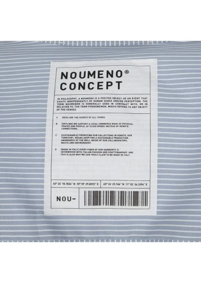 NOUMENO CONCEPT | ABITO CHIUSURA A PORTAFOGLIO AZZURRO BIANCO Offerte giornaliere