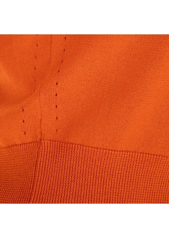 SEMICOUTURE | MAGLIONCINO SCOLLO A V ARANCIONE Enormi risparmi