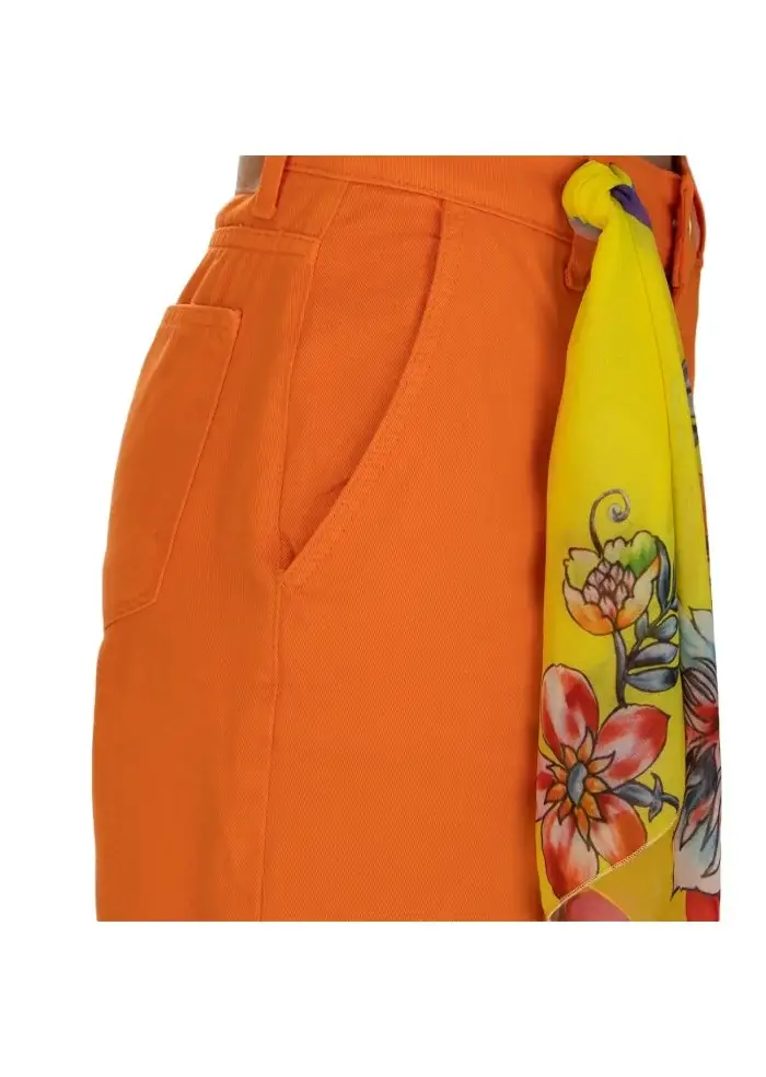 KARTIKA | PANTALONI GAMBA LARGA ARANCIONE Sconti VIP