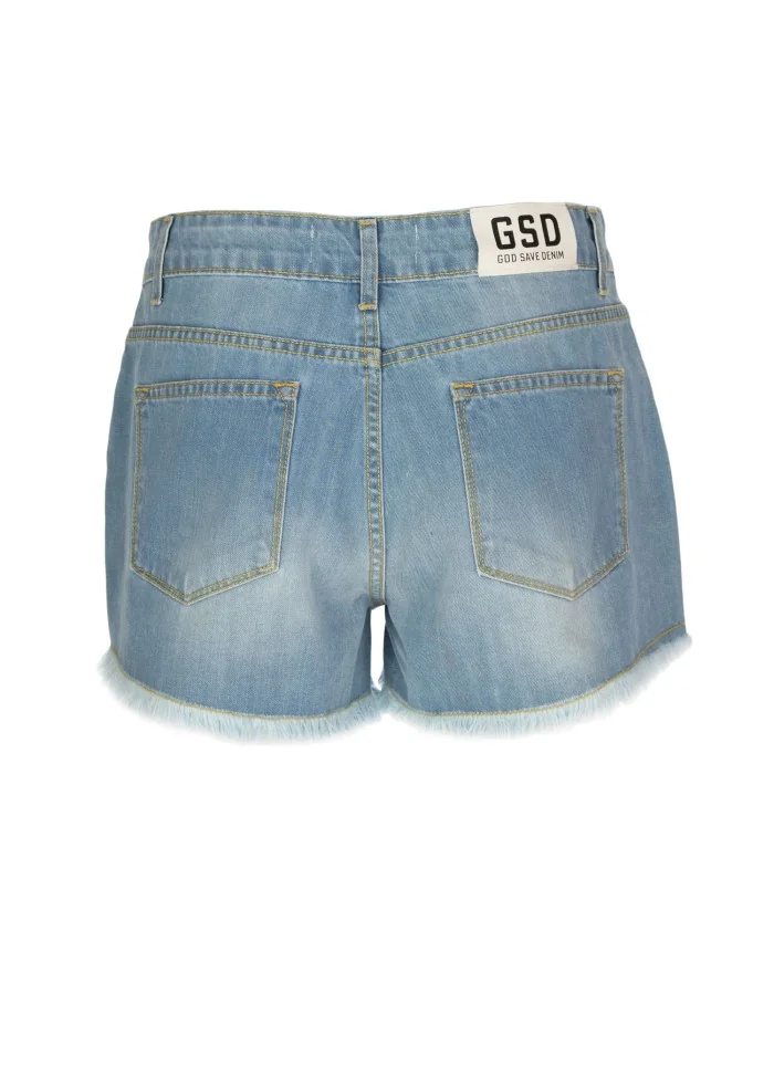 GOD SAVE DENIM | SHORTS DENIM IRIS AZZURRO Prezzo basso