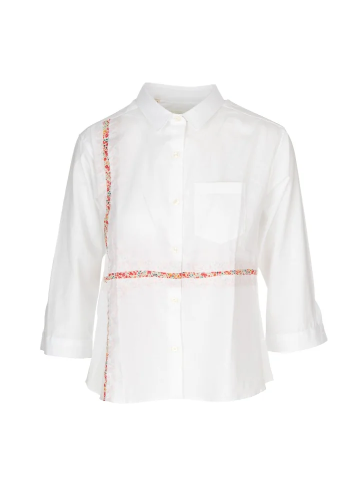 LIBERTY ROSE | CAMICIA CLAUDIA COMME BIANCO MULTICOLOR Rilascio limitato