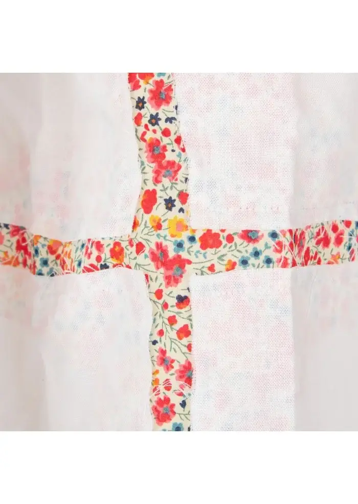 LIBERTY ROSE | CAMICIA CLAUDIA COMME BIANCO MULTICOLOR Rilascio limitato