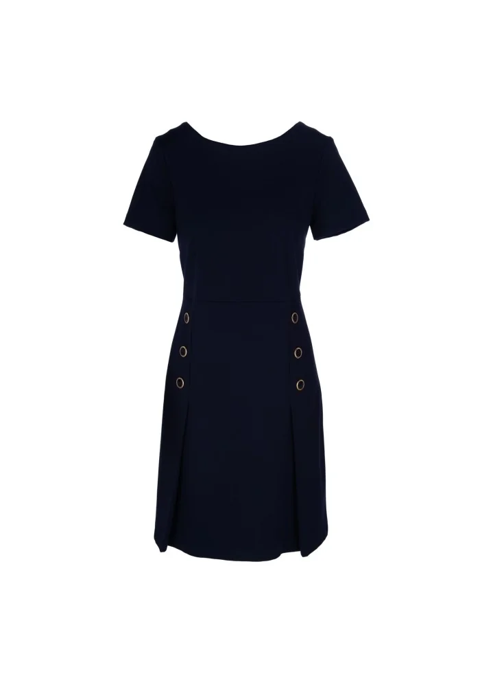 KARTIKA | ABITO CORTO BOTTONI DORATI BLU Fino al 60% di sconto