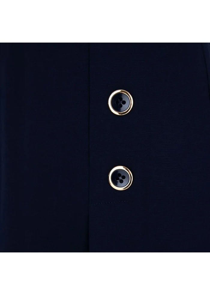 KARTIKA | ABITO CORTO BOTTONI DORATI BLU Fino al 60% di sconto