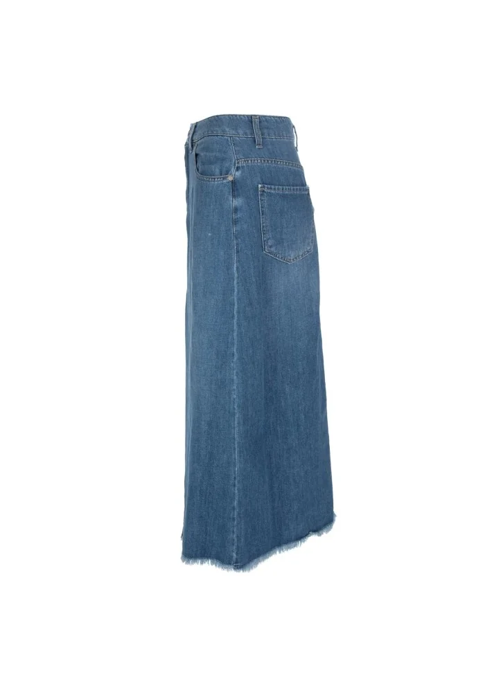 KARTIKA | GONNA MIDI DENIM BLU Discount Store per i nuovi prodotti