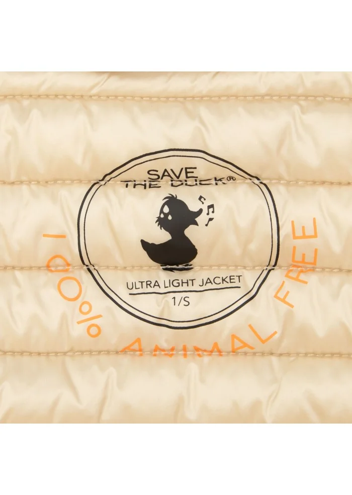 SAVE THE DUCK | GILET IRIS18 ARABELLA BEIGE 50% di sconto con spedizione gratuita