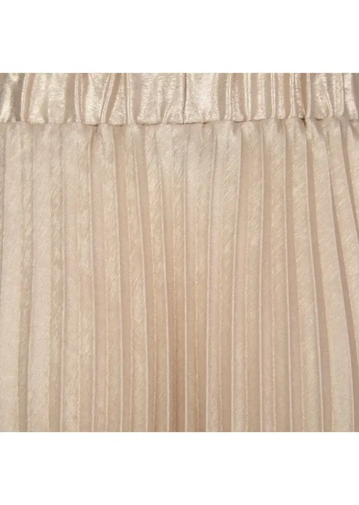 KARTIKA | GONNA MIDI PLISSETTATA BEIGE Limitato a 3 giorni