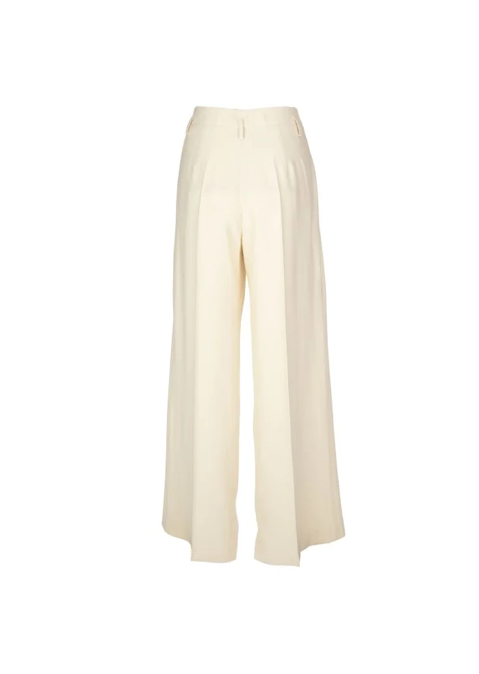 KARTIKA | PANTALONI A PALAZZO CREMA Duty-free