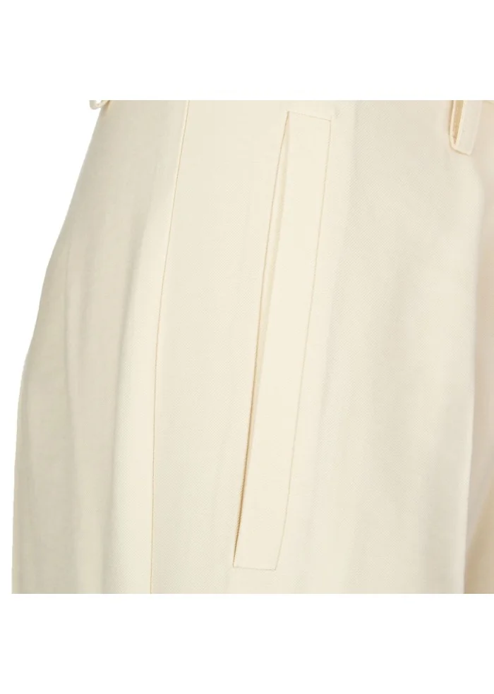 KARTIKA | PANTALONI A PALAZZO CREMA Duty-free