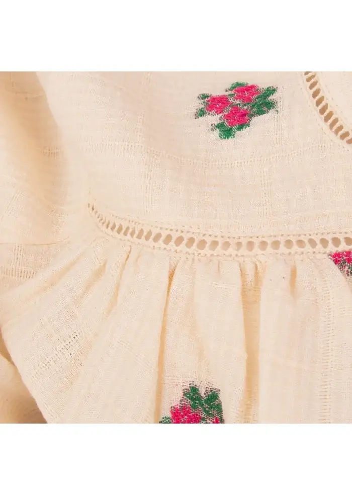 LOUIZON | CAMICIA FIORELLINI BEIGE In Linea