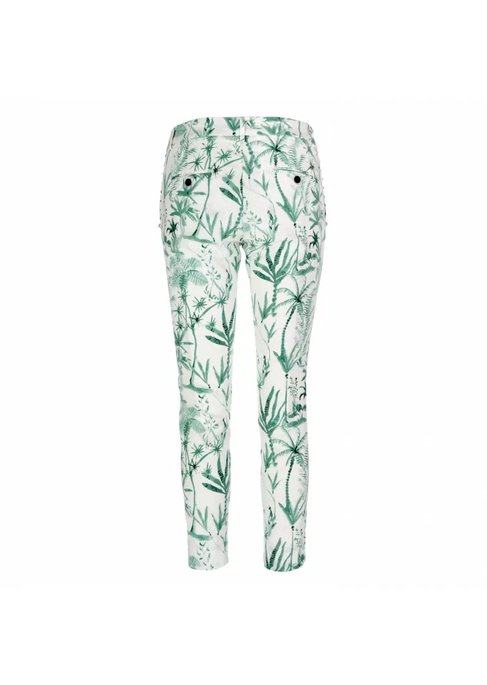 MASON'S | PANTALONI JAQUELINE CAPRI BIANCO VERDE Soddisfazione Garantita