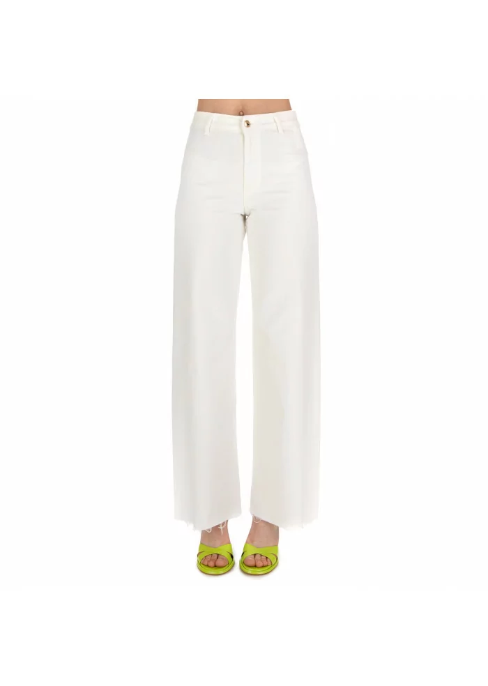 KARTIKA | JEANS PALAZZO COTONE BIANCO Acquista Ora