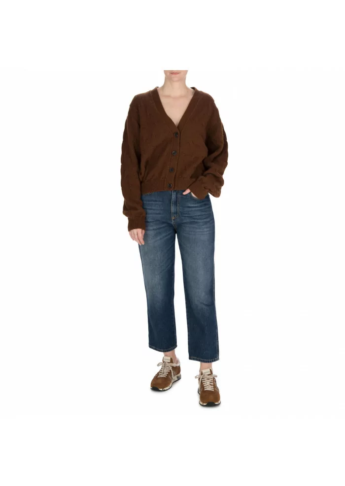 SOLOTRE | CARDIGAN LANA MARRONE Promozione Limitata