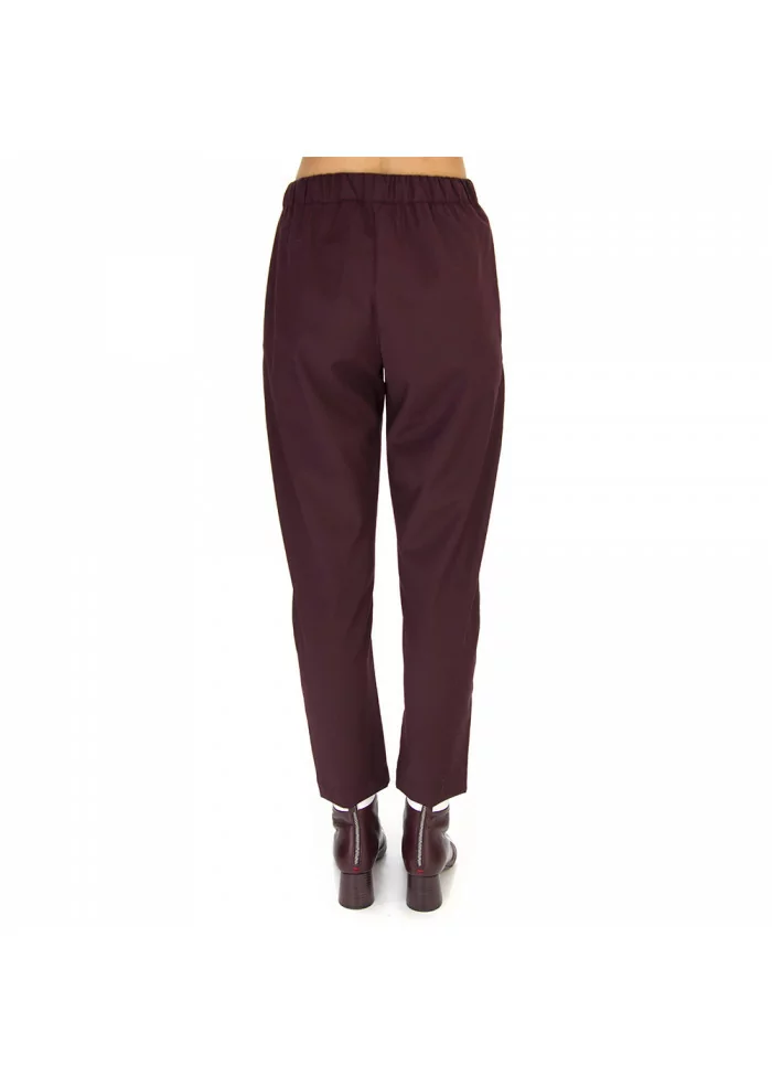 PANTALONI DONNA SEMICOUTURE | Y9AL05 BORDEAUX SCURO Vendita Economica
