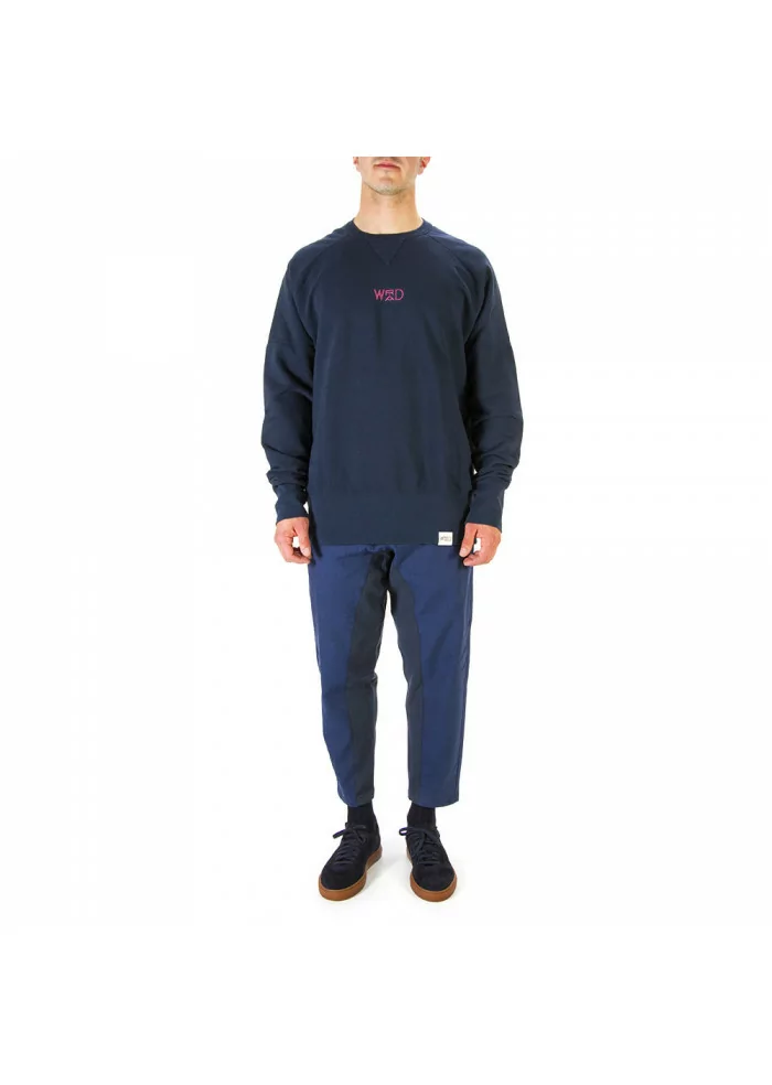 ABBIGLIAMENTO UNISEX FELPA 100% COTONE ORGANICO NAVY BLU WRAD Saldi Di Fabbrica