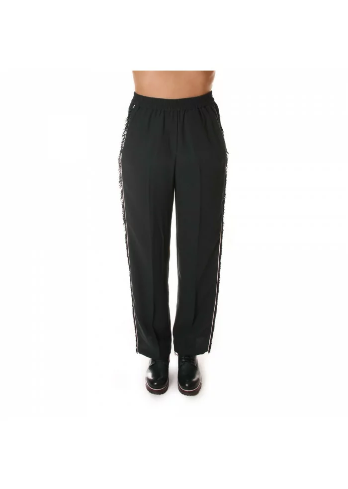 8PM | PANTALONI CON FRANGE MANET VERDE Moda
