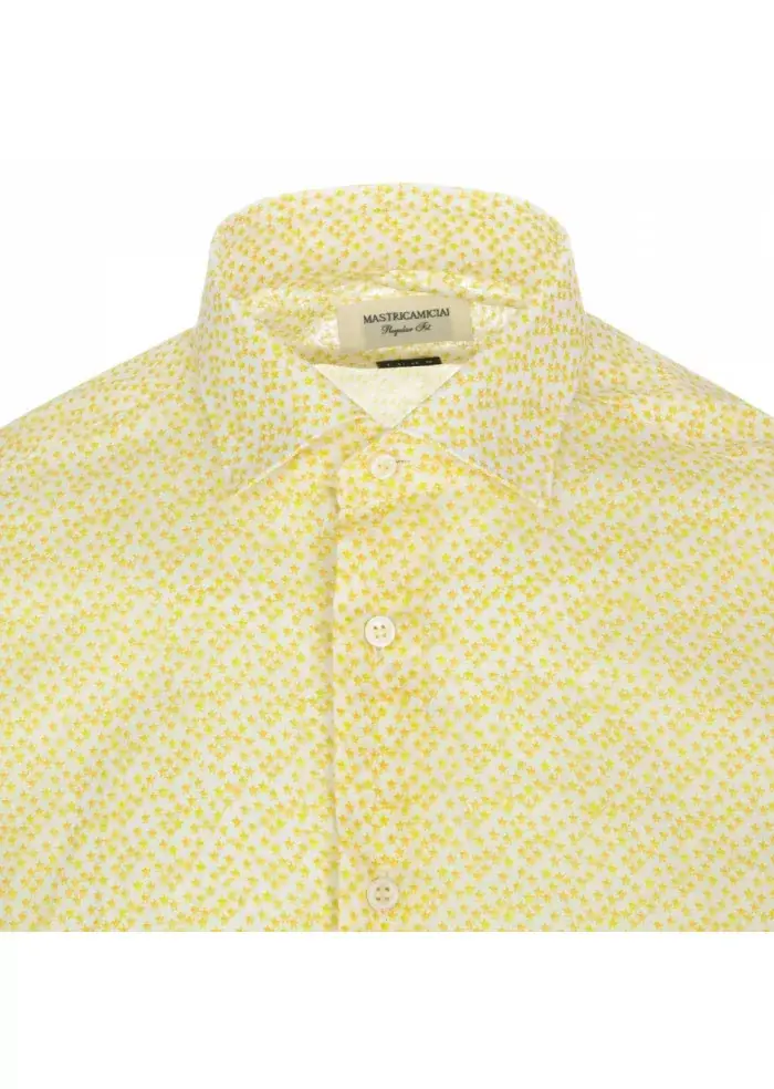 MASTRICAMICIAI | CAMICIA COTONE LUCA GIALLO Offerta esclusiva