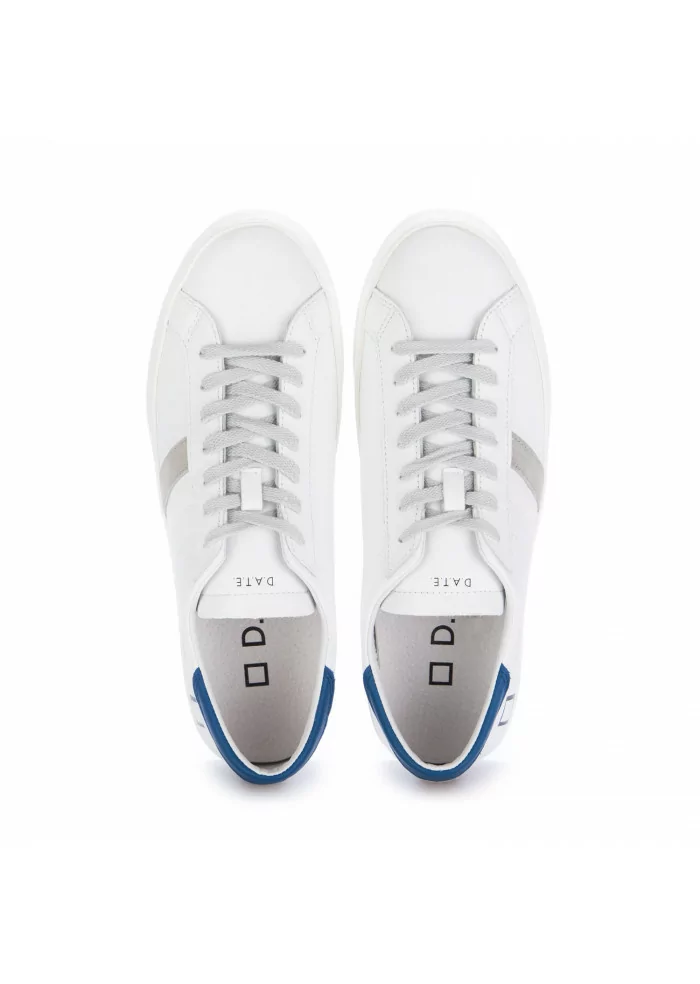 D.A.T.E. | SNEAKERS BASSE IN PELLE HILL CALF BIANCO BLU Offerta per la Festa della Mamma