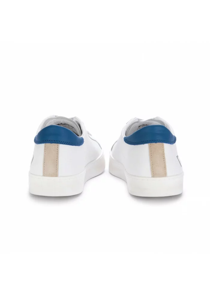 D.A.T.E. | SNEAKERS BASSE IN PELLE HILL CALF BIANCO BLU Offerta per la Festa della Mamma