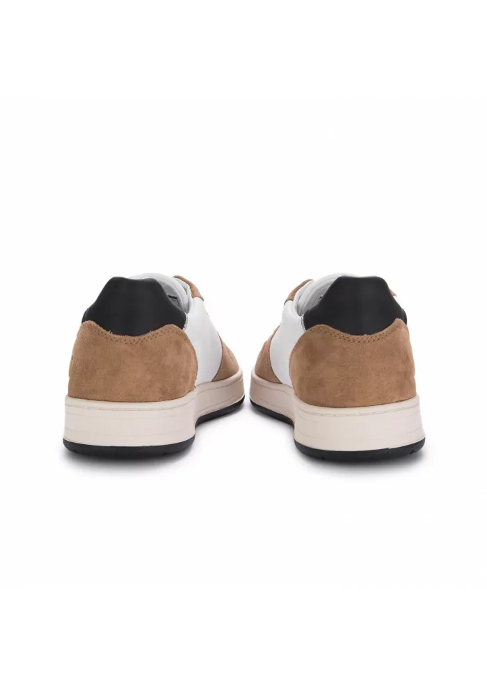 D.A.T.E. | SNEAKERS COURT IN PELLE MARRONE BIANCO Offerta Giorno del Papà