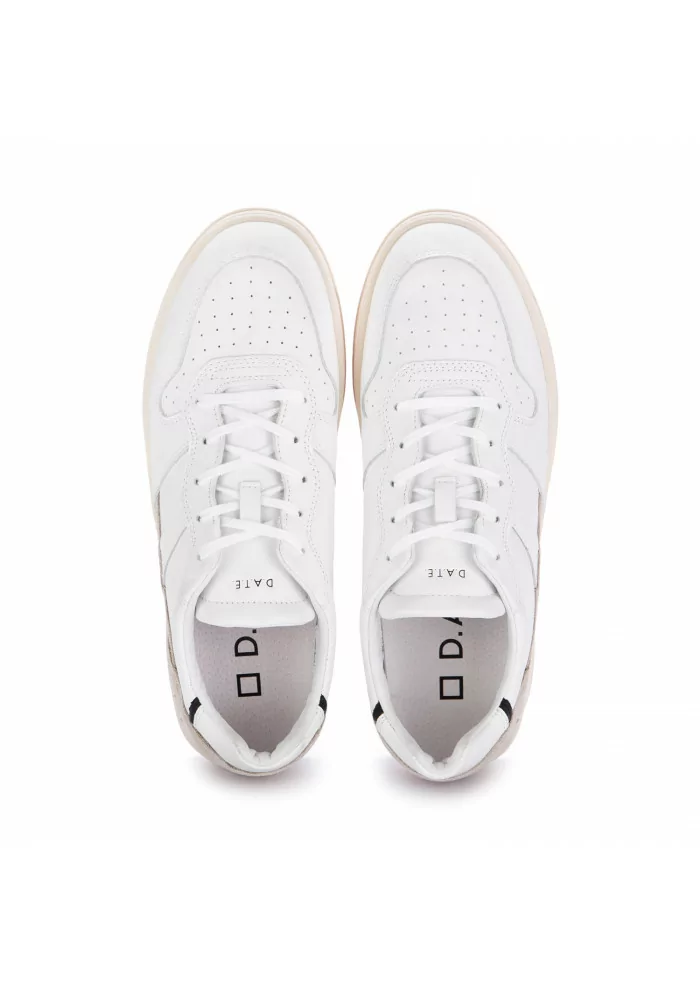 D.A.T.E. | SNEAKERS COURT 2.0 VINTAGE BIANCO BEIGE Offerta San Valentino