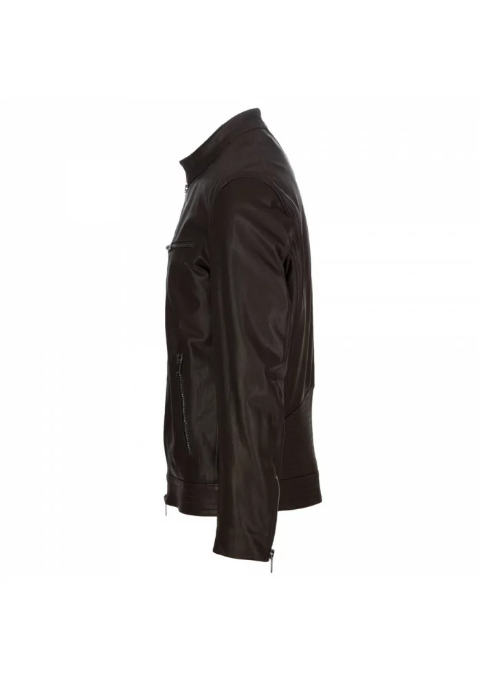 DONDUP | GIACCA IN PELLE CON IMBOTTITURA INTERNA MARRONE Super Saving Price