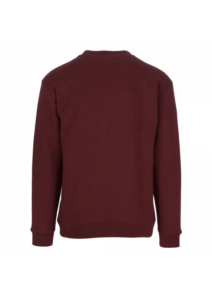 DONDUP | FELPA GIROCOLLO COTONE BORDEAUX Rilascio limitato