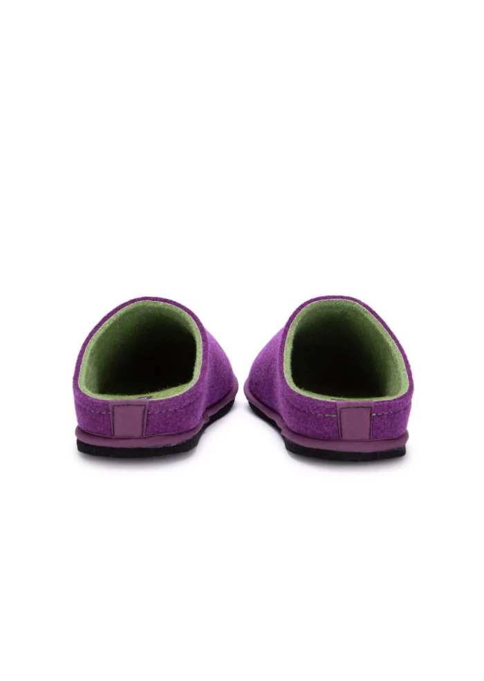LÖWENWEISS | PANTOFOLE FELTRO DI LANA VIOLA VERDE Latest stili