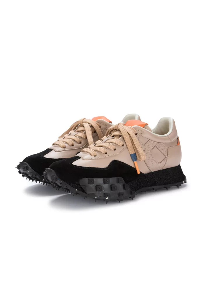 BARRACUDA | SNEAKERS PELLE CAMOSCIO ROSA NUDE NERO Fino al 50% di sconto