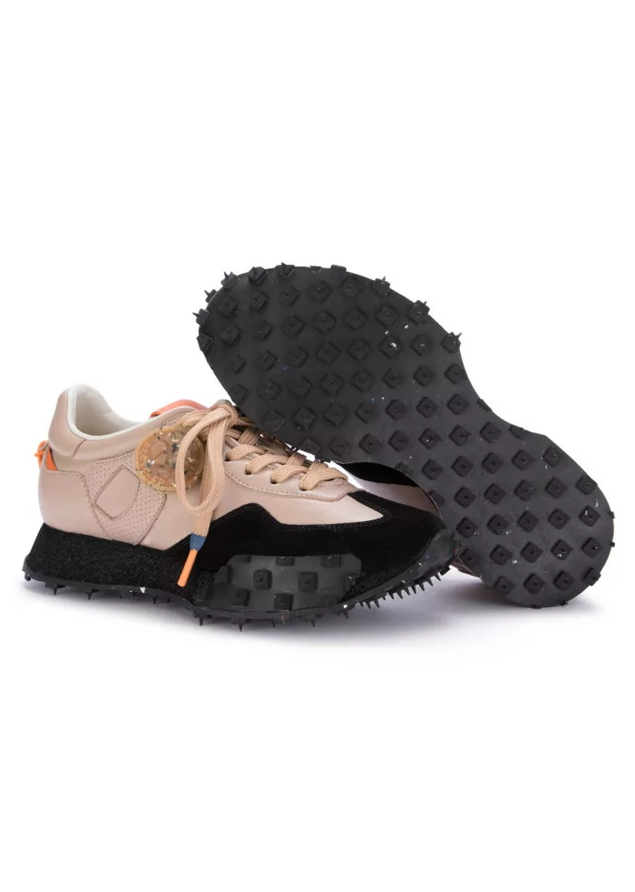 BARRACUDA | SNEAKERS PELLE CAMOSCIO ROSA NUDE NERO Fino al 50% di sconto