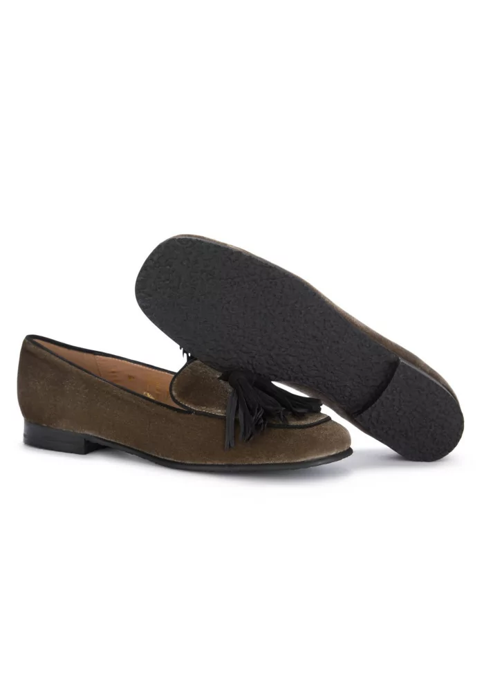 IL BORGO FIRENZE | SCARPE BASSE VELLUTO NAPPE MARRONE Fino al 60% di sconto
