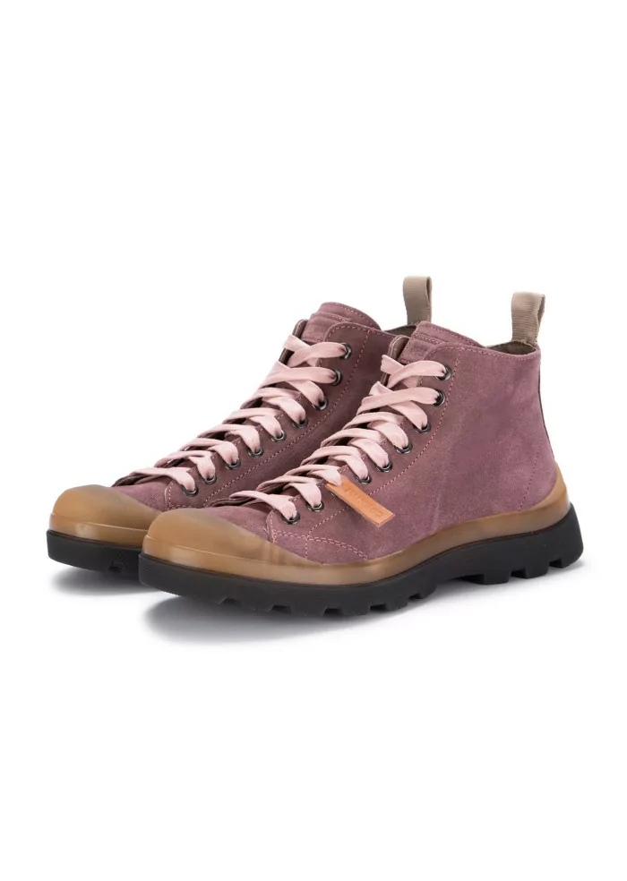 PANCHIC | TRONCHETTI ALLACCIATI CAMOSCIO VIOLA Sostegno trimestrale
