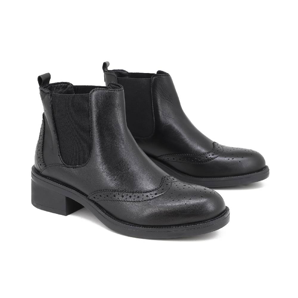 Queen Helena Chelsea Boots - QH20_V-01 - vera pelle In Vendita