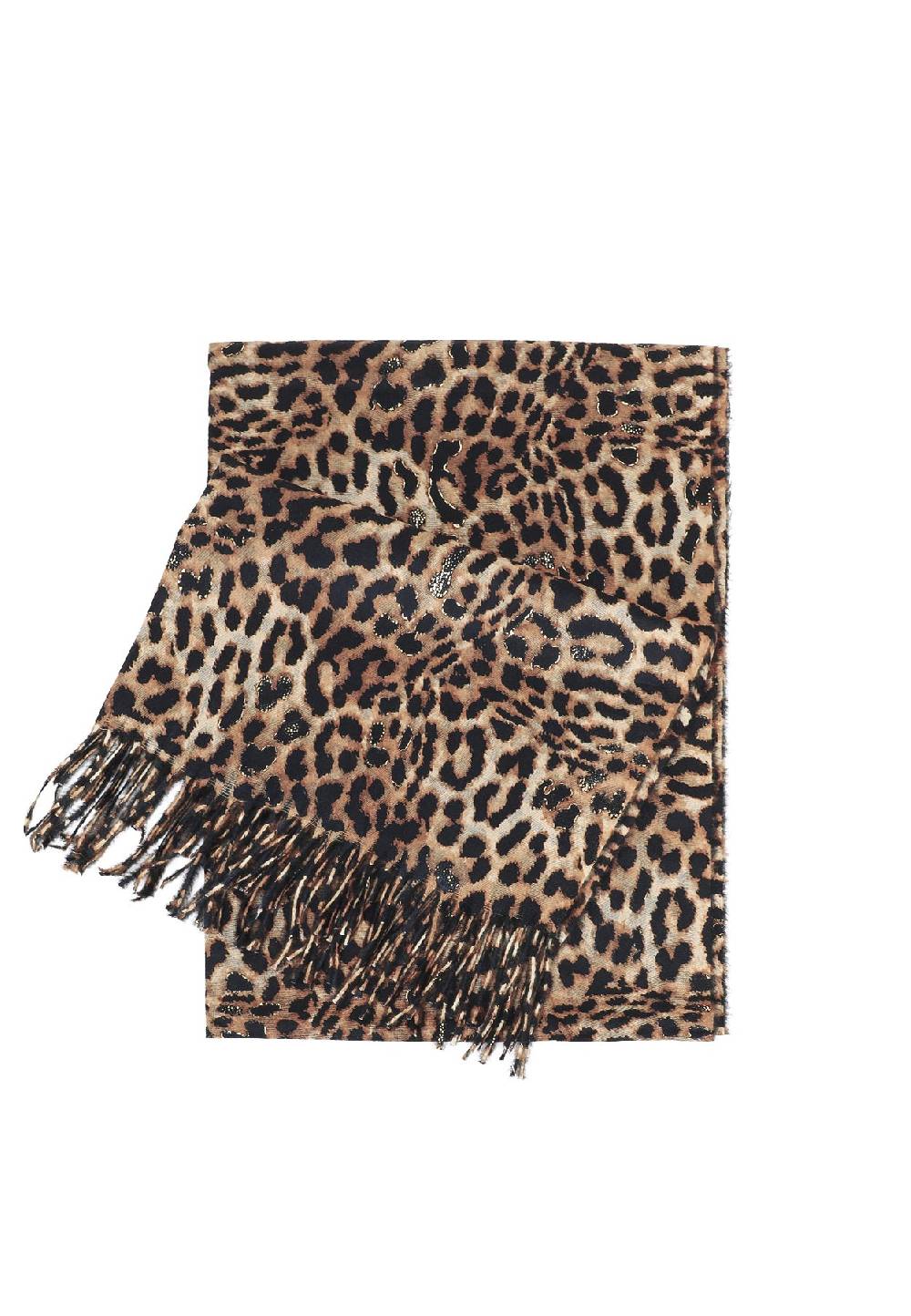 Queen Helena Sciarpa leopardata - SC02 Black Friday Prezzi