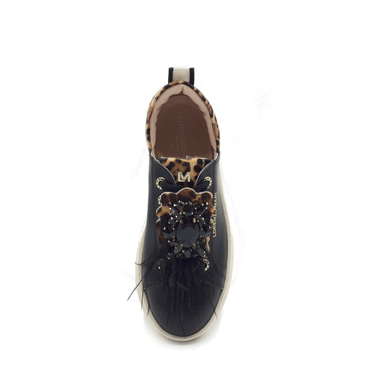 Lorenzo Mari Veronica black Leopard Offerta