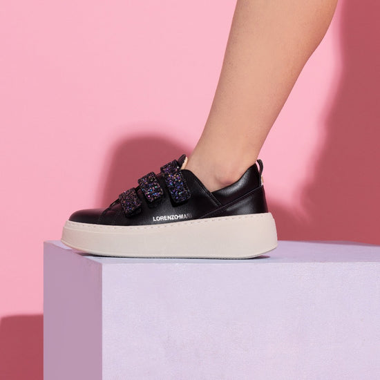Lorenzo Mari Sneakers Flora Black Vendite Flash