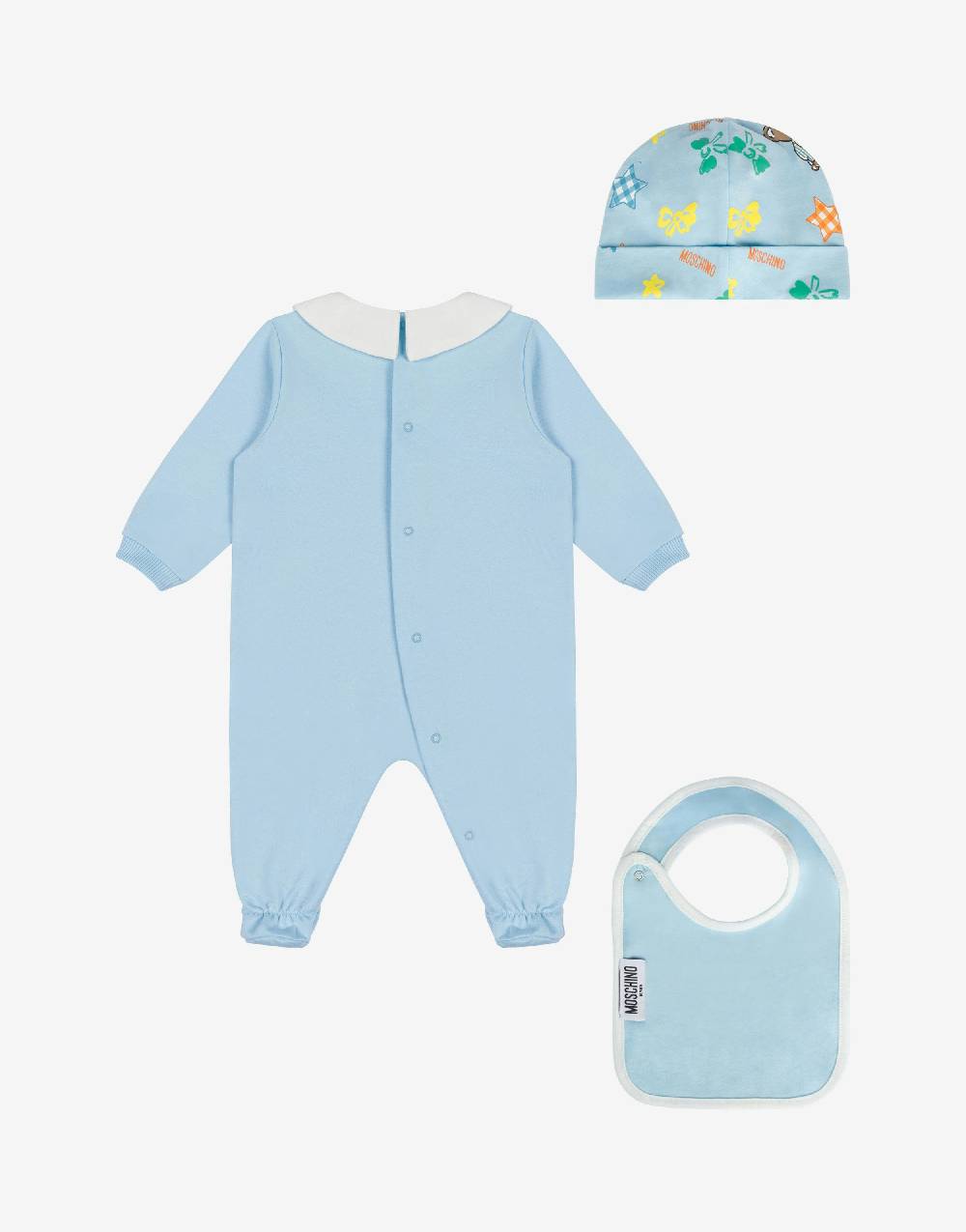 Love Moschino Set tutina, cappello e bavaglino Baby Teddy Bear Consegna Veloce
