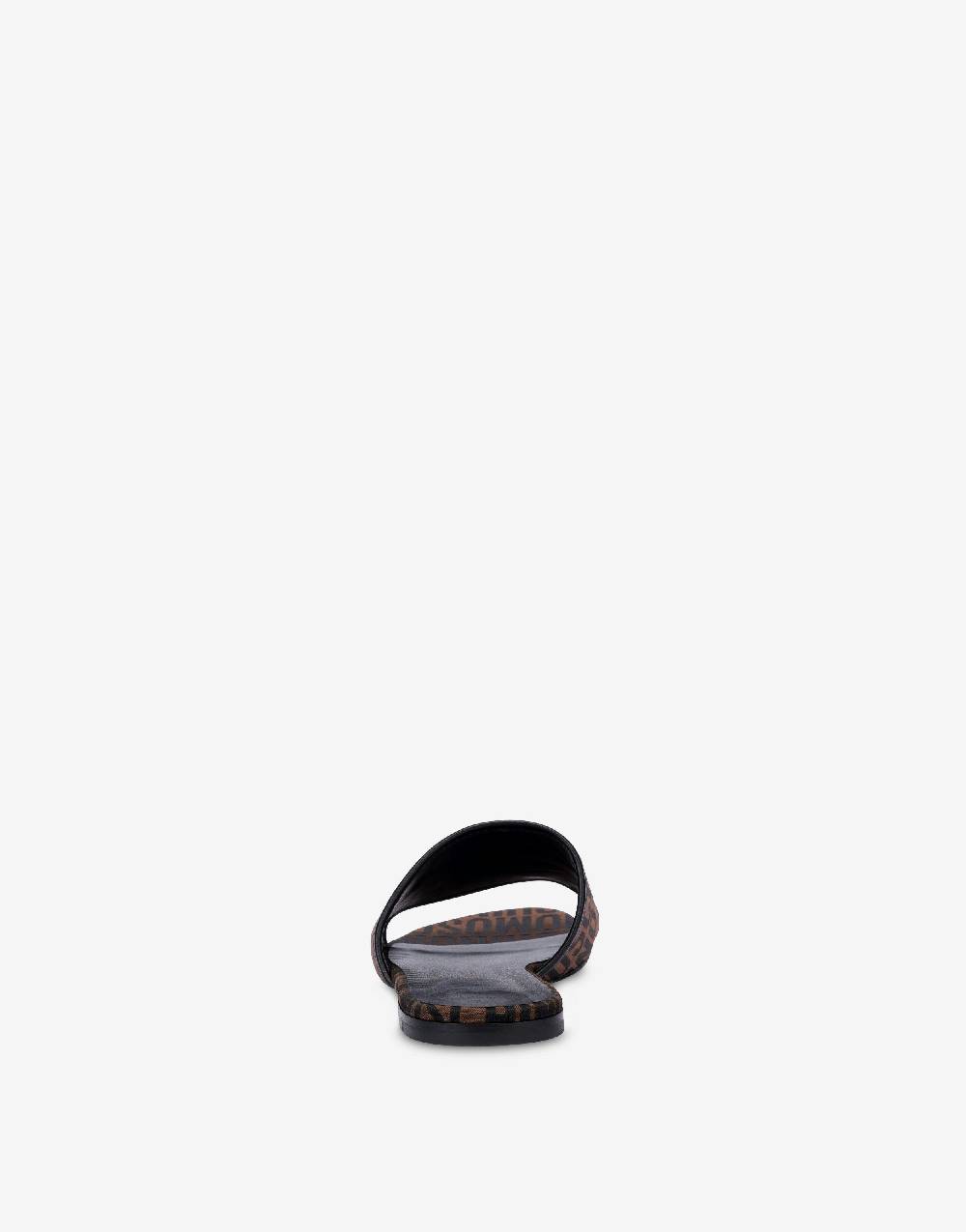 Love Moschino Sandali flat in nylon Allover Logo Offerta esclusiva