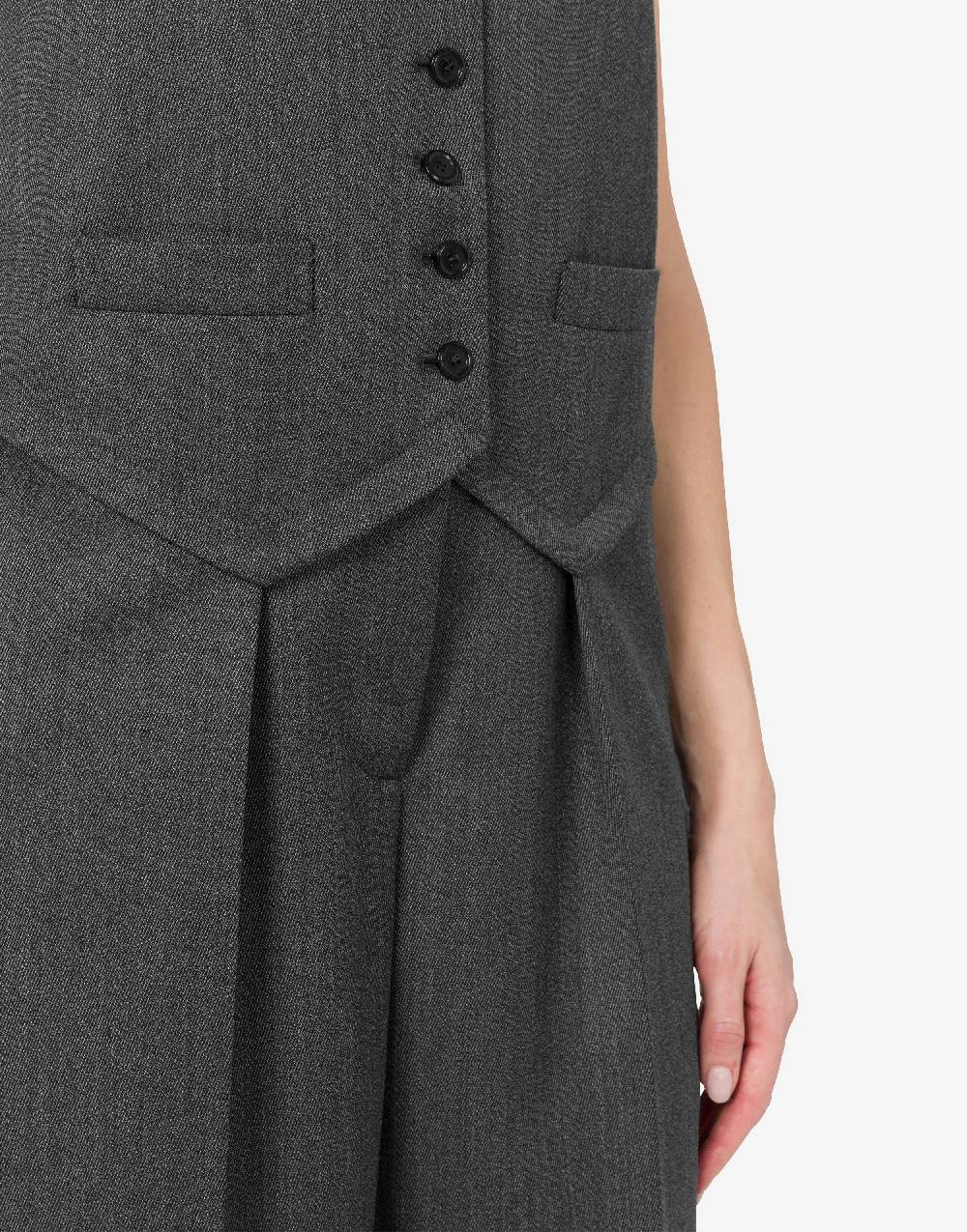 Love Moschino Tuta in grain poudre di lana Nuova