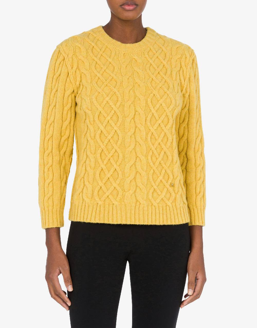 Love Moschino Pullover in shetland Golden M Promozione Limitata