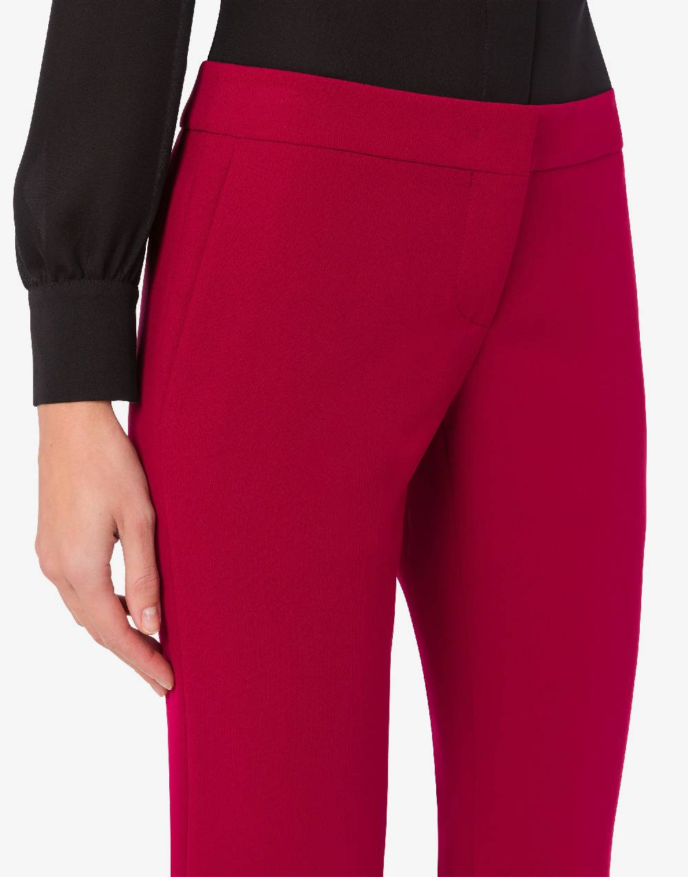 Love Moschino Pantalone flare in crêpe In Linea